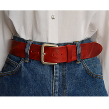 Load image into Gallery viewer, Solid Leather Belt Style# 400105
