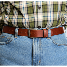 Load image into Gallery viewer, Solid Leather Belt Style# 400403
